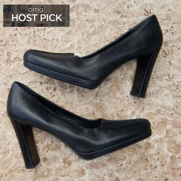 Prada Shoes - Prada RARE Luxe Black Platform Heels 39.5 8.5